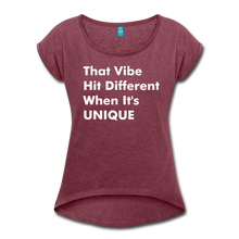 "That Vibe" - heather burgundy