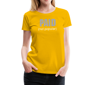 PAID Women’s T-Shirt - sun yellow